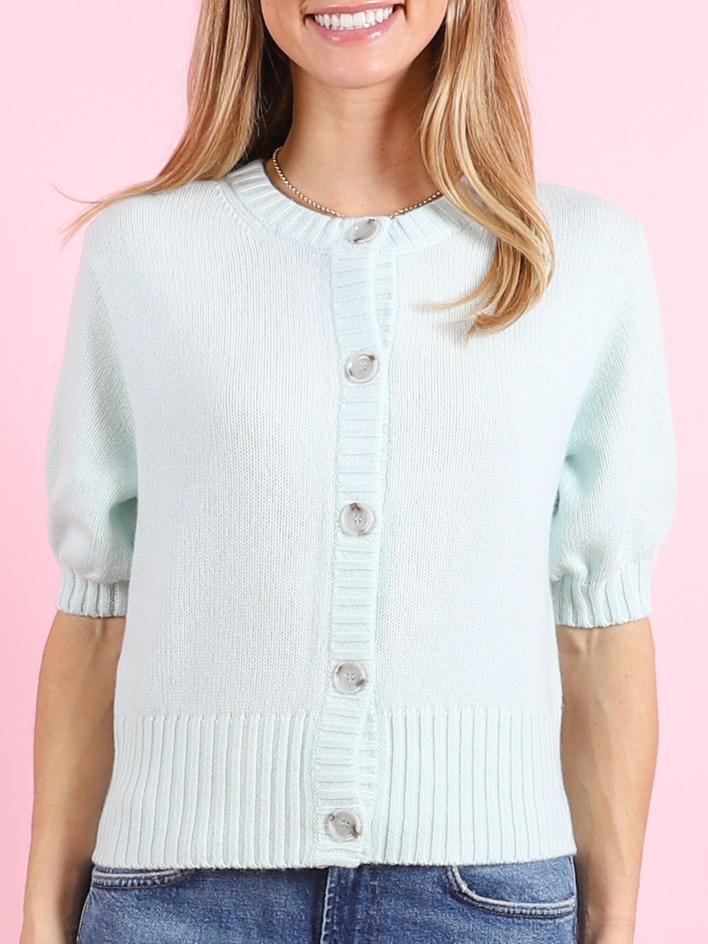 RD Cardigan in Flower Milk