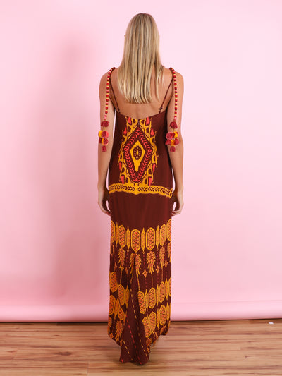 Tribal Circle Maxi Dress