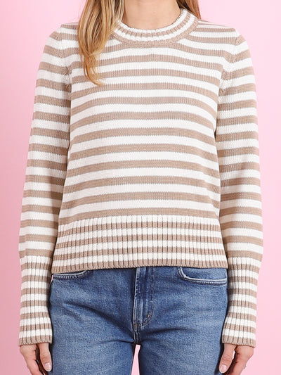 Micha Stripe Cotton Sweater
