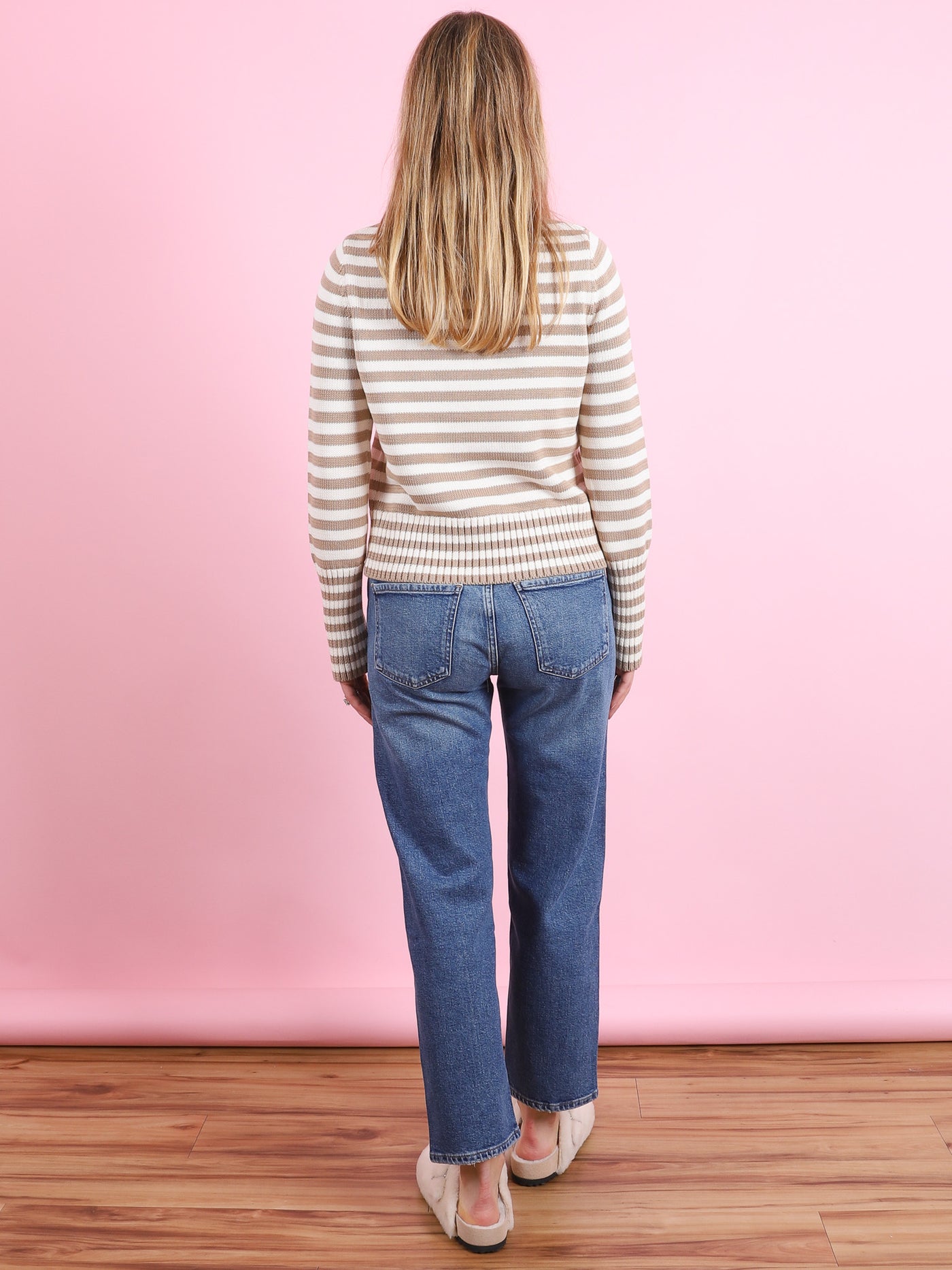 Micha Stripe Cotton Sweater