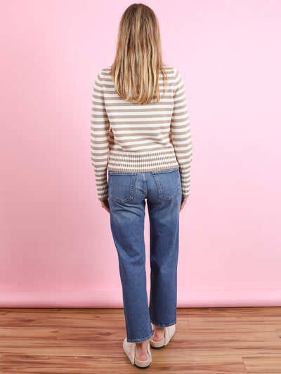 Micha Stripe Cotton Sweater