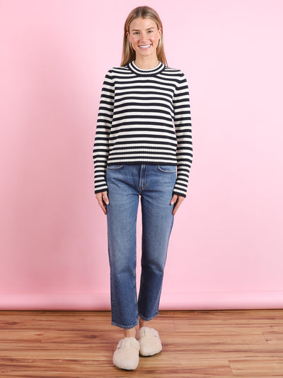Micha Stripe Cotton Sweater