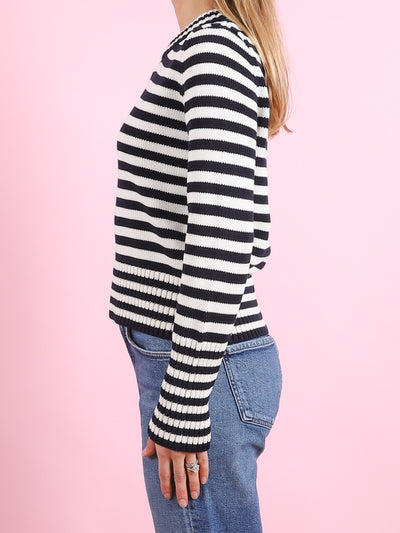 Micha Stripe Cotton Sweater