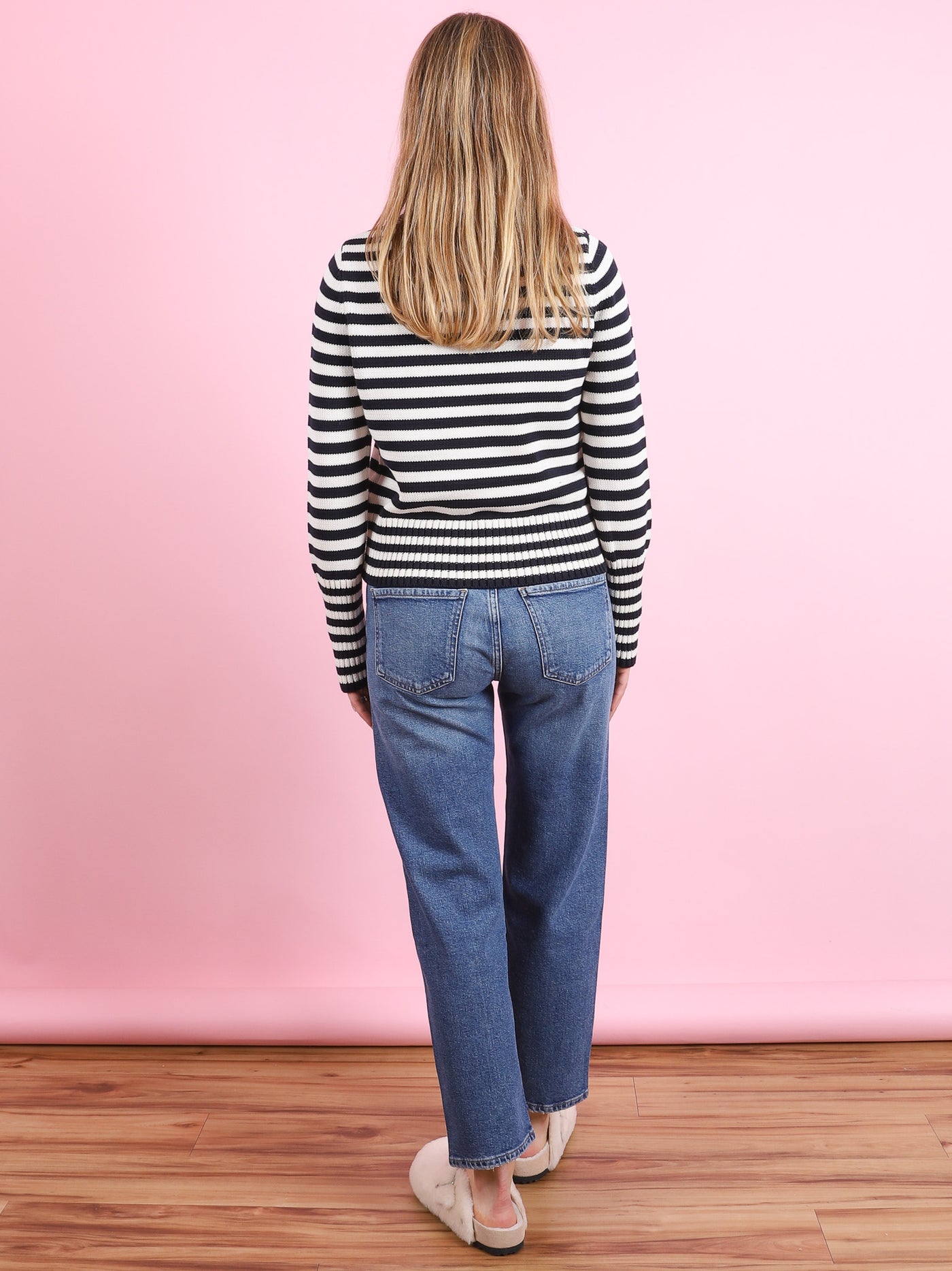 Micha Stripe Cotton Sweater