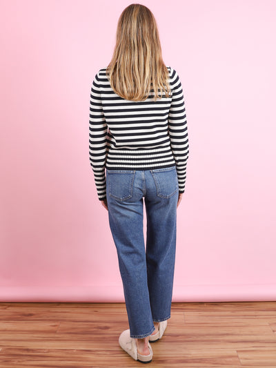 Micha Stripe Cotton Sweater