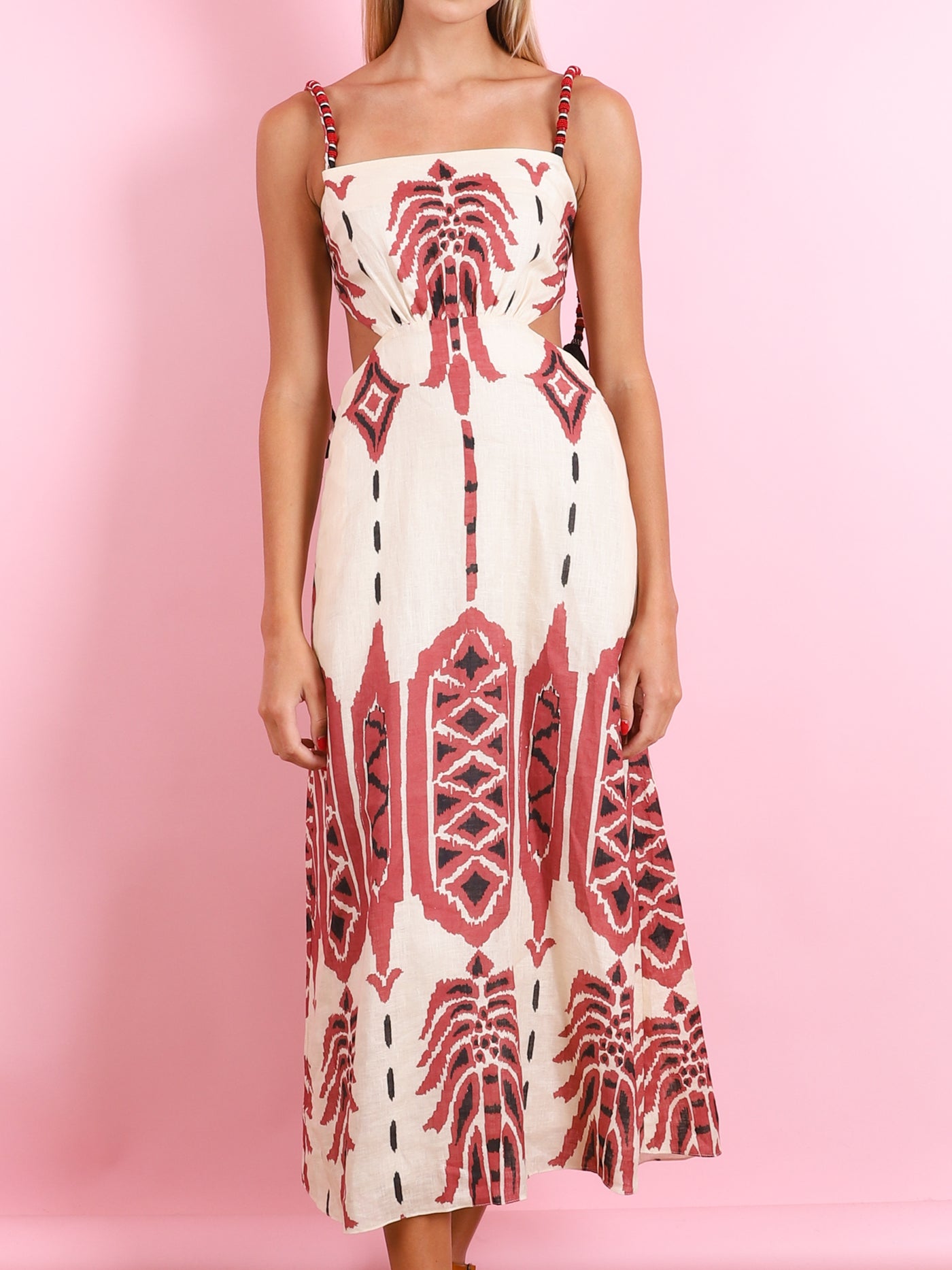 Palm of Tiahunac Midi Dress