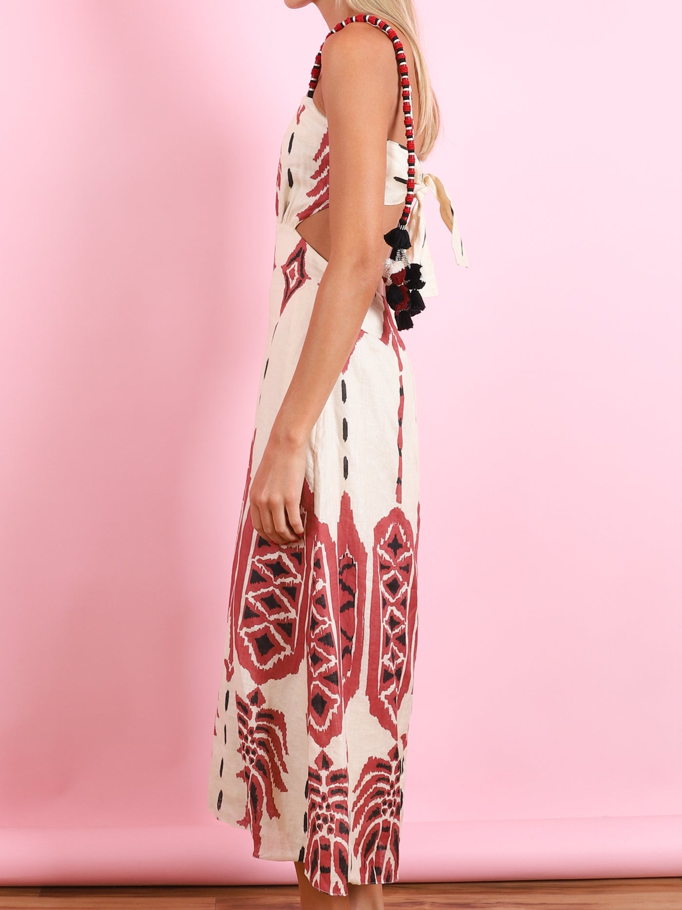 Palm of Tiahunac Midi Dress