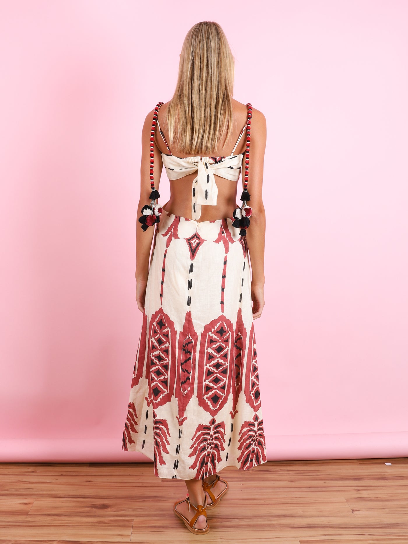 Palm of Tiahunac Midi Dress