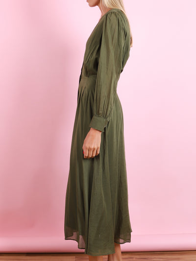 Voile Long Sleeve Dress