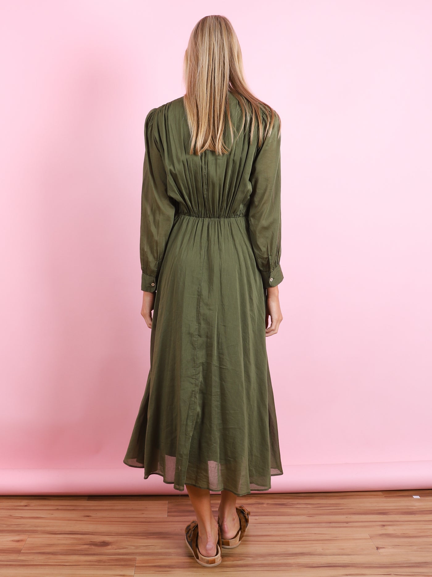 Voile Long Sleeve Dress