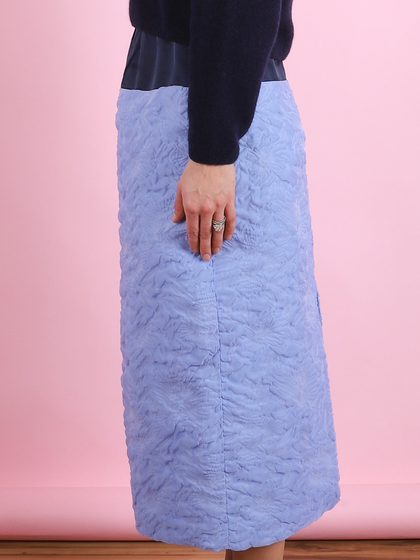 Ria Drop Waist Midi Skirt