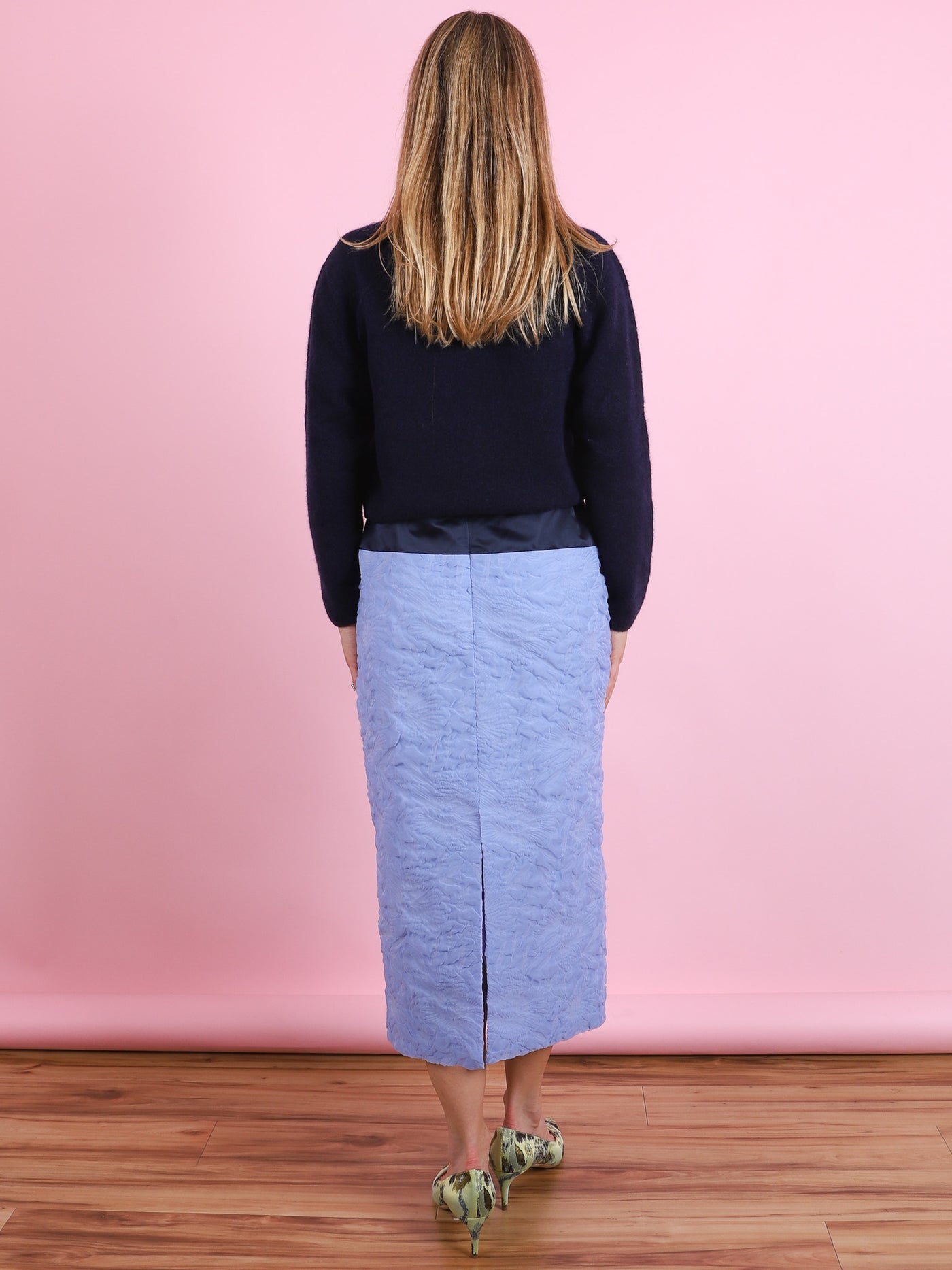 Ria Drop Waist Midi Skirt