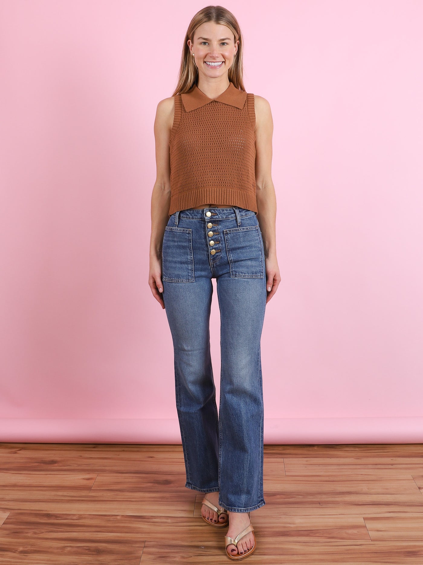 Stretch Lou Kick Flare Jean - CabanaCanary