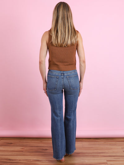 Stretch Lou Kick Flare Jean - CabanaCanary