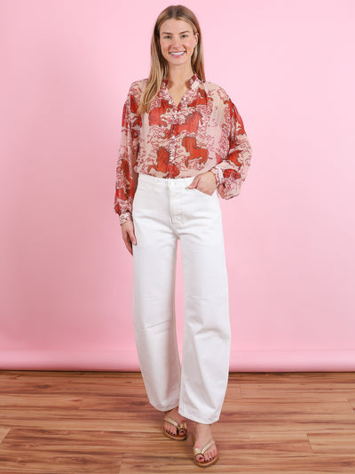 Poet Rouge Pegasus Blouse