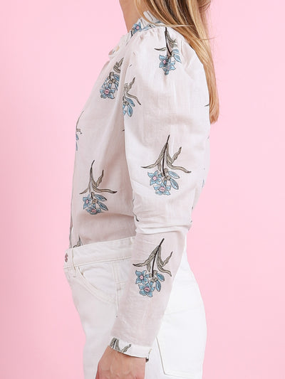 Artemis Sky Mist Flower Shirt