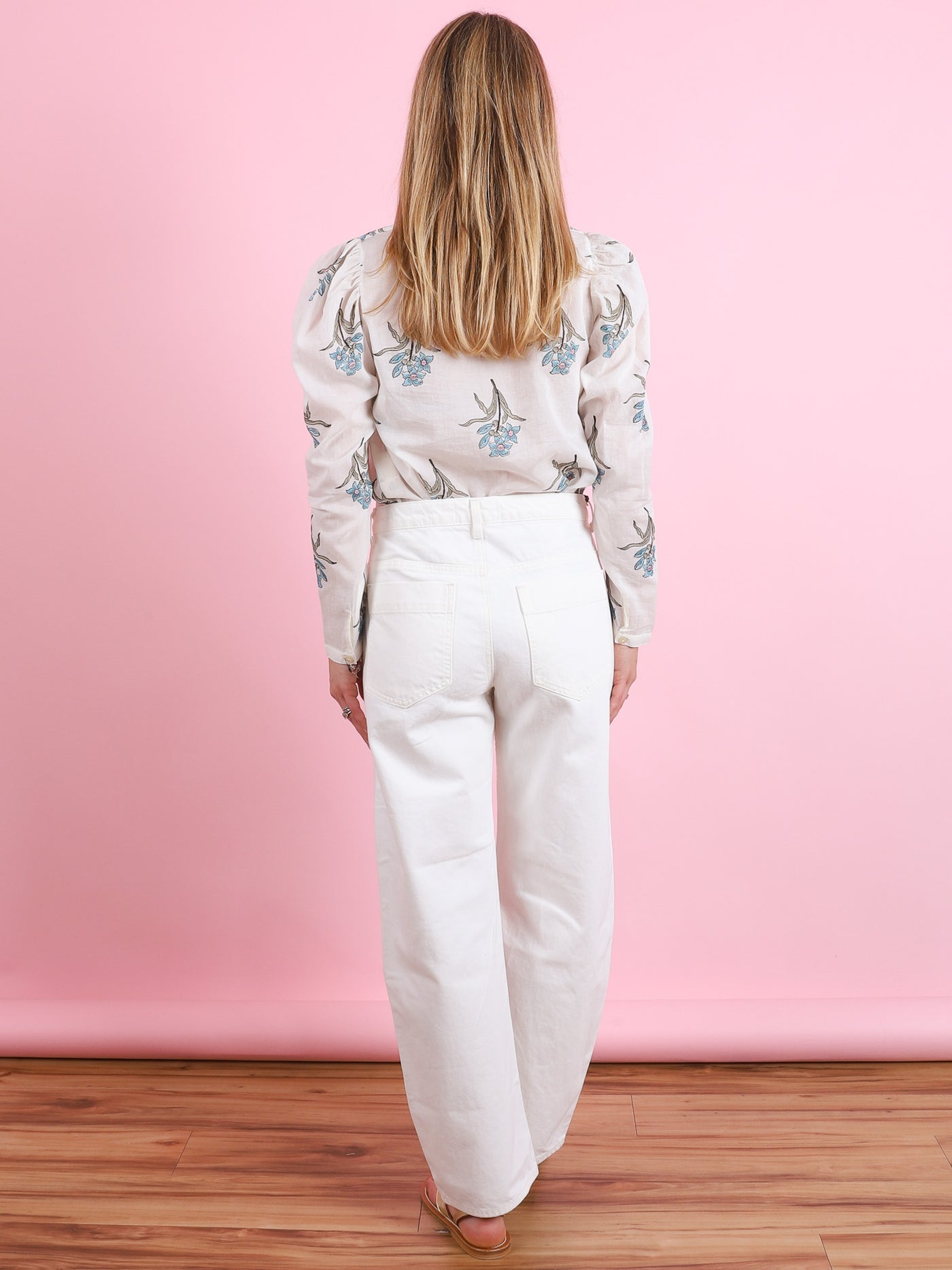 Artemis Sky Mist Flower Shirt