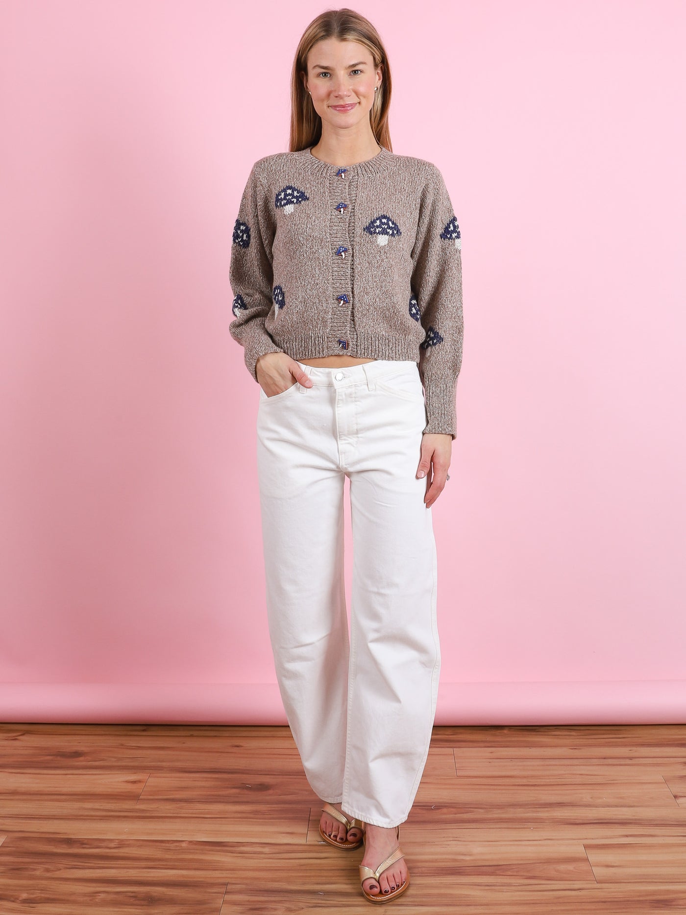 Sammi Champignon Knit Cardigan