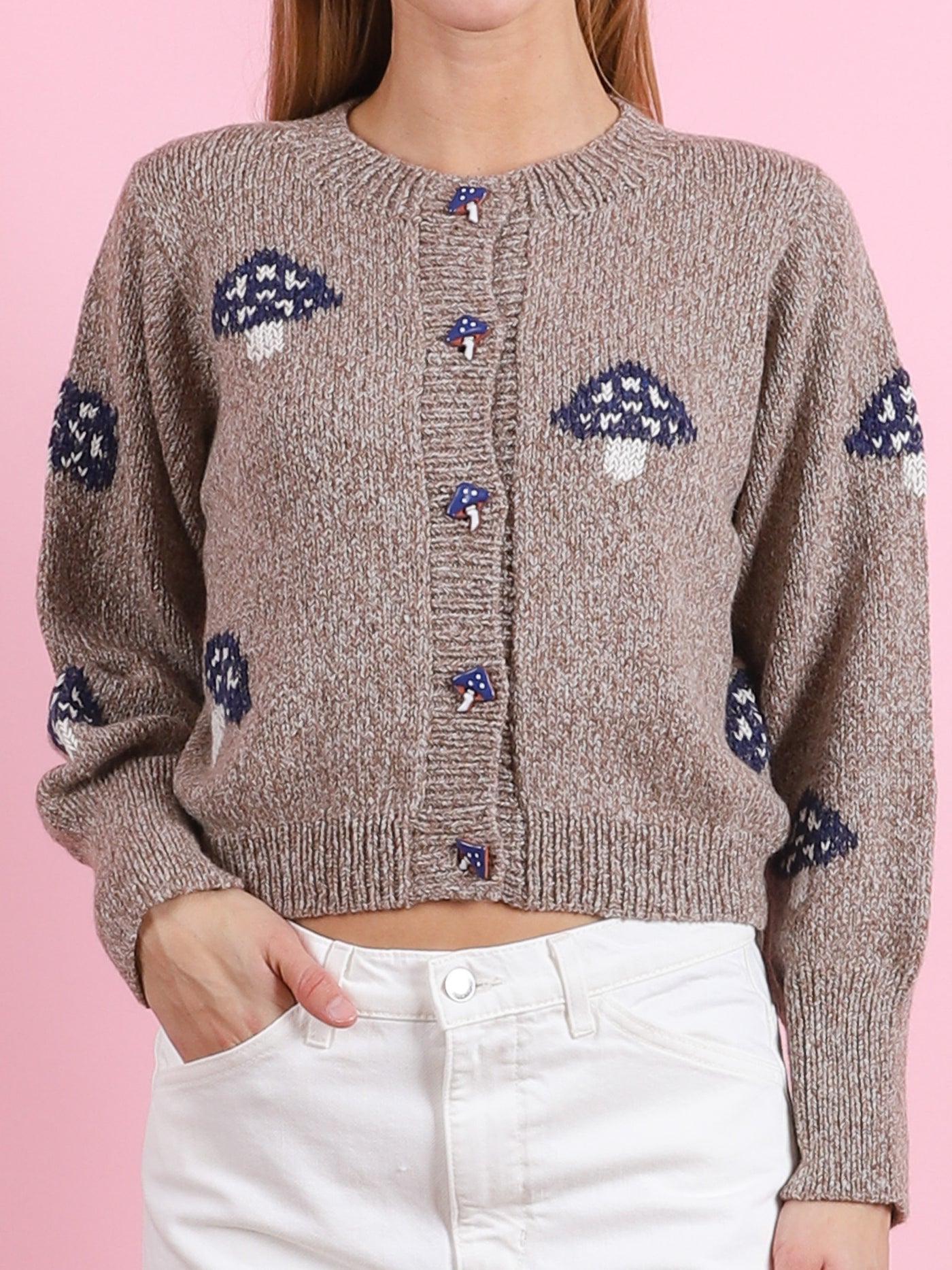 Sammi Champignon Knit Cardigan