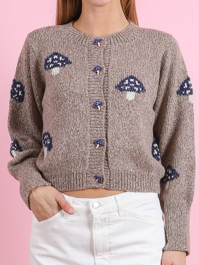 Sammi Champignon Knit Cardigan