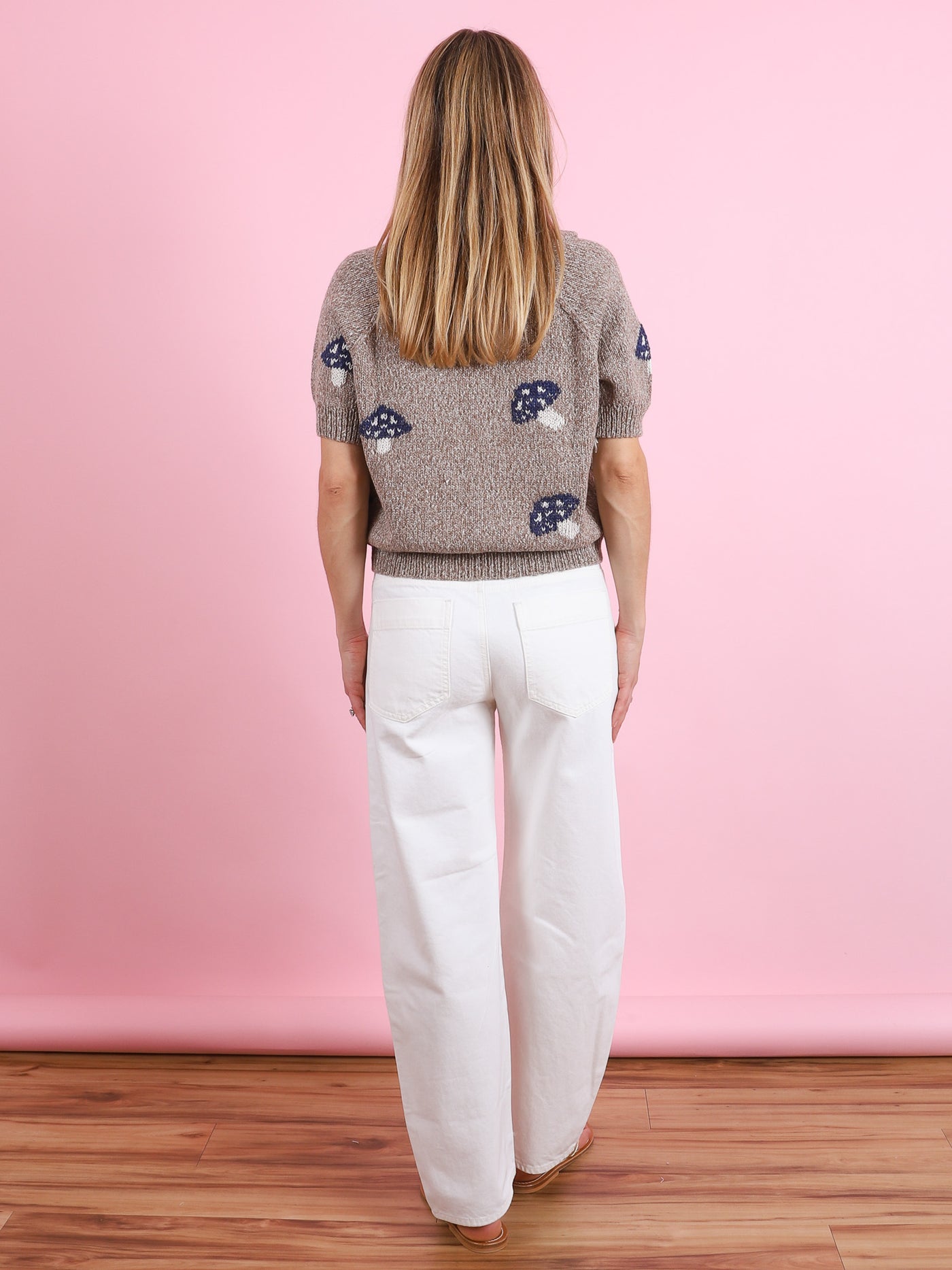 Lessi Mushroom Knit Top