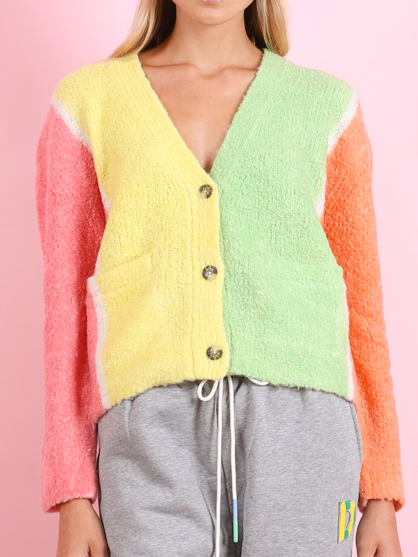 Hand Painted Ombre Knit Cardigan