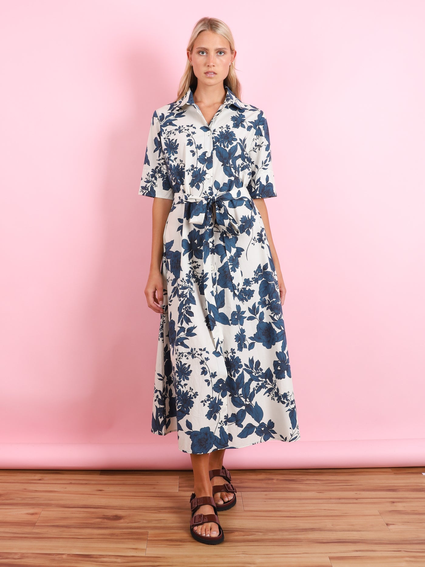 Valerie Midi Shirt Dress