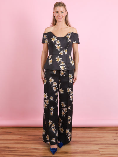 Daffy Festive Lilies Trouser