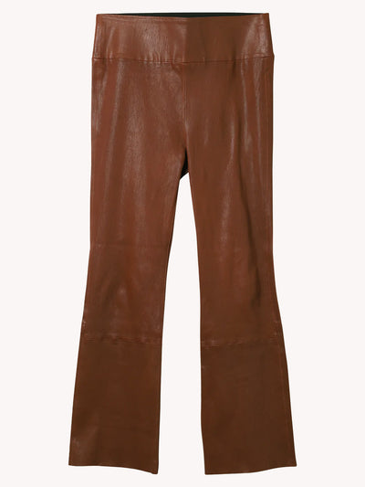 Crop Flare Legging in Cocoa