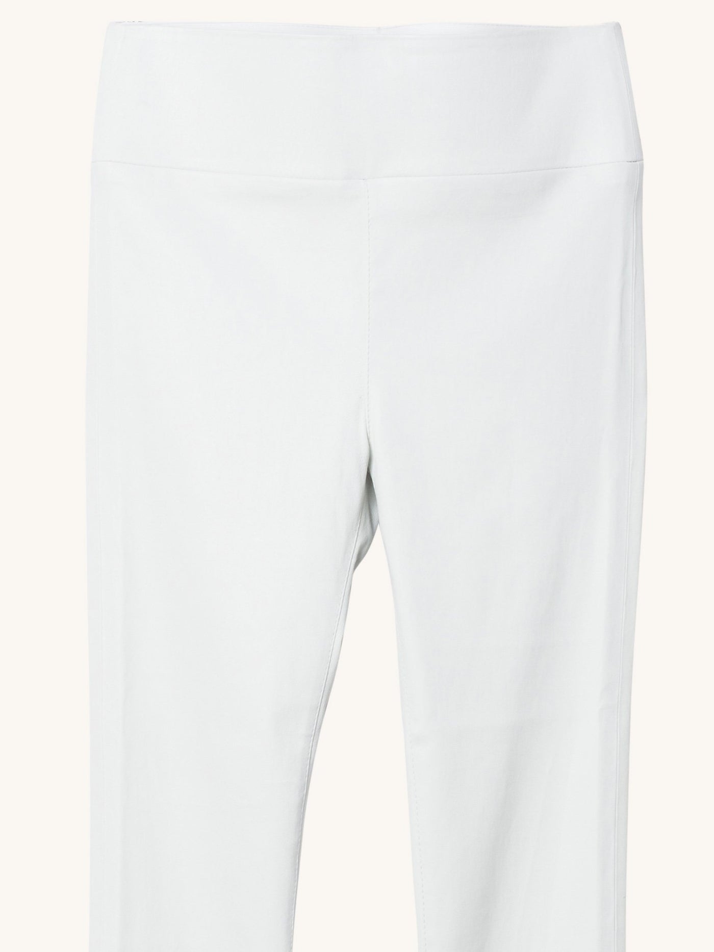 White 3/4 Leather Legging