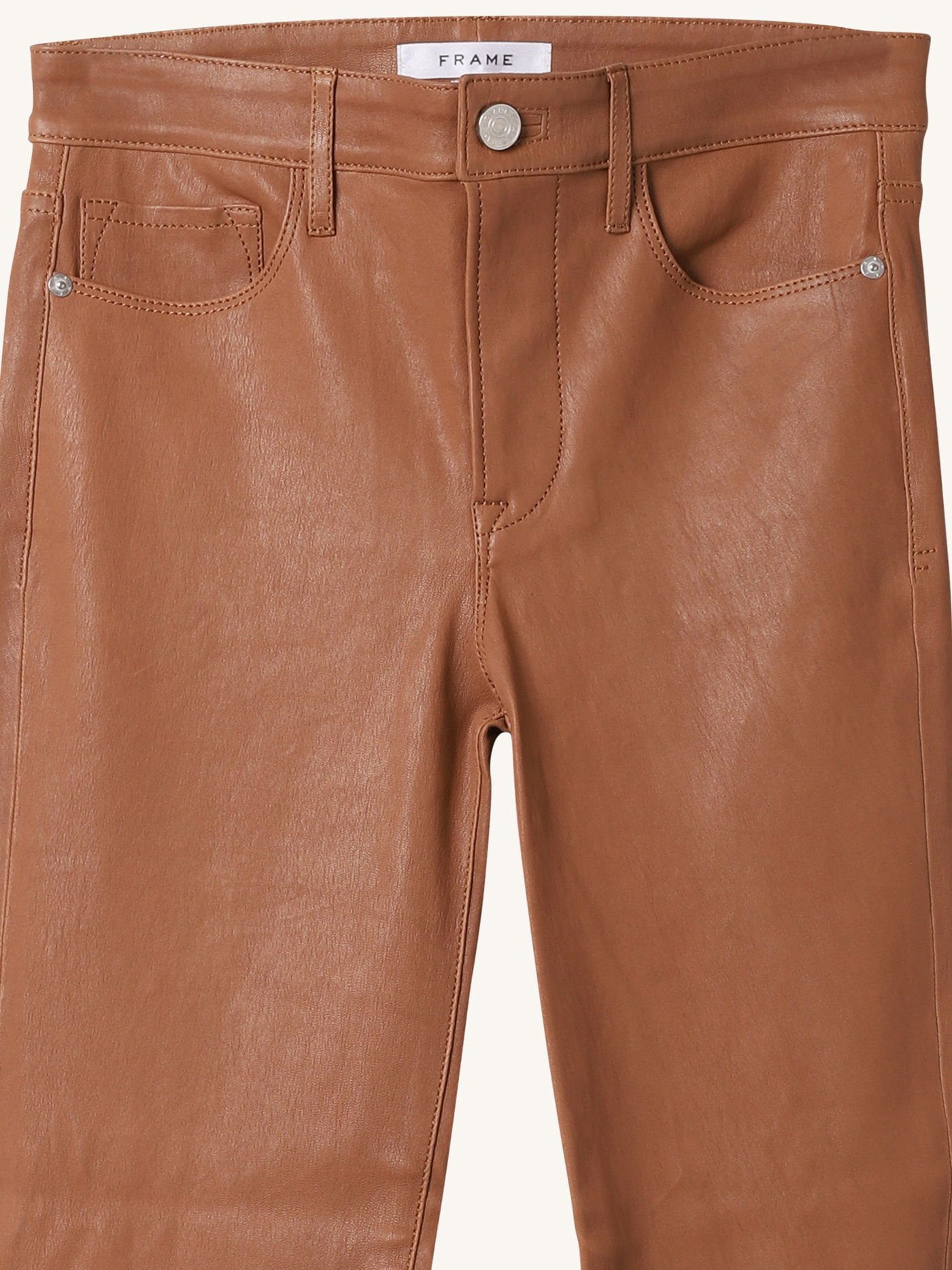 Le High Straight Leather Pant