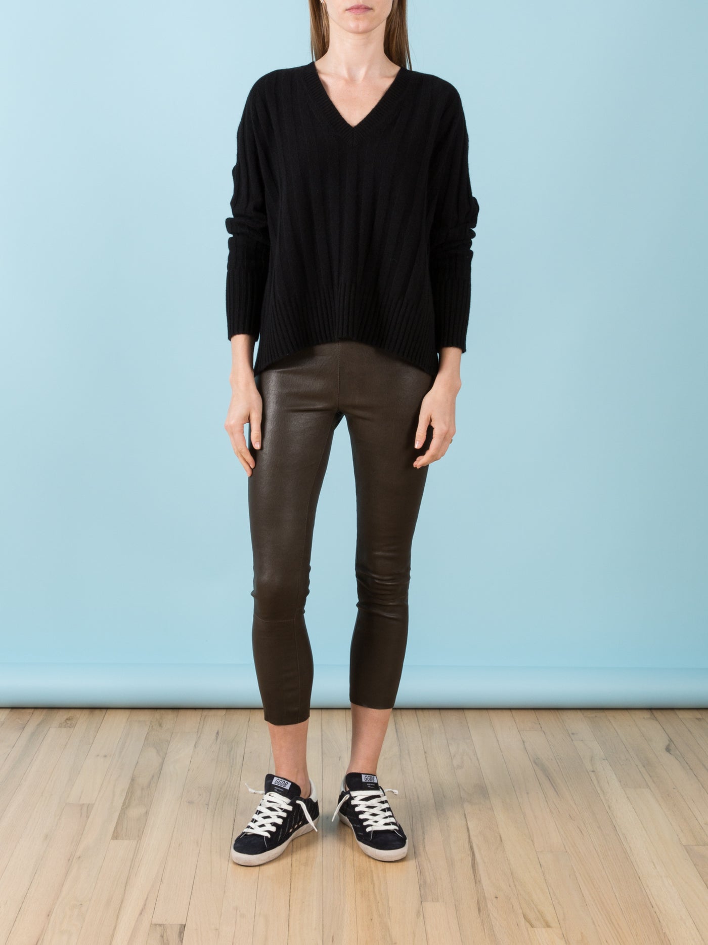 Army 3/4 Capri Leather Legging - CabanaCanary