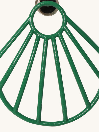 Green Small Clam Earrings