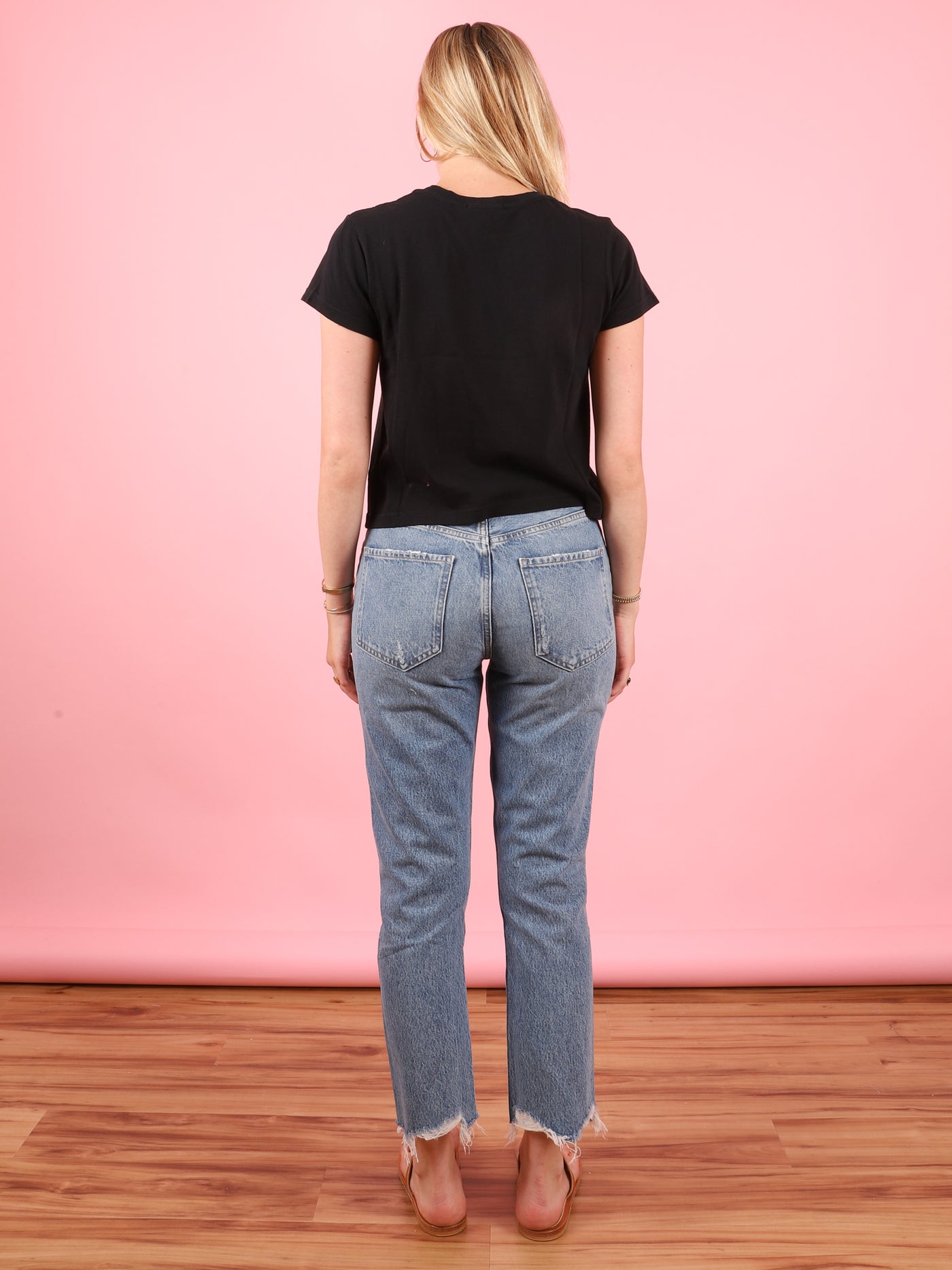 Adine Shrunk Tee in Navy