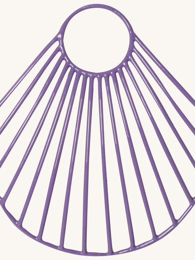 Purple Large Clam Shell Earrings